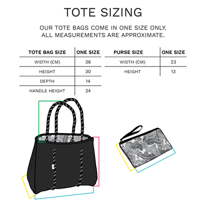 Reversible Neoprene Tote Bag