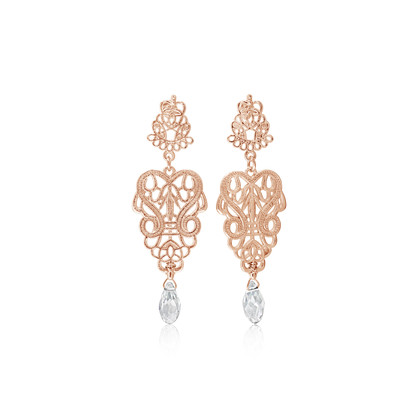 Palais Rose Gold Earrings.