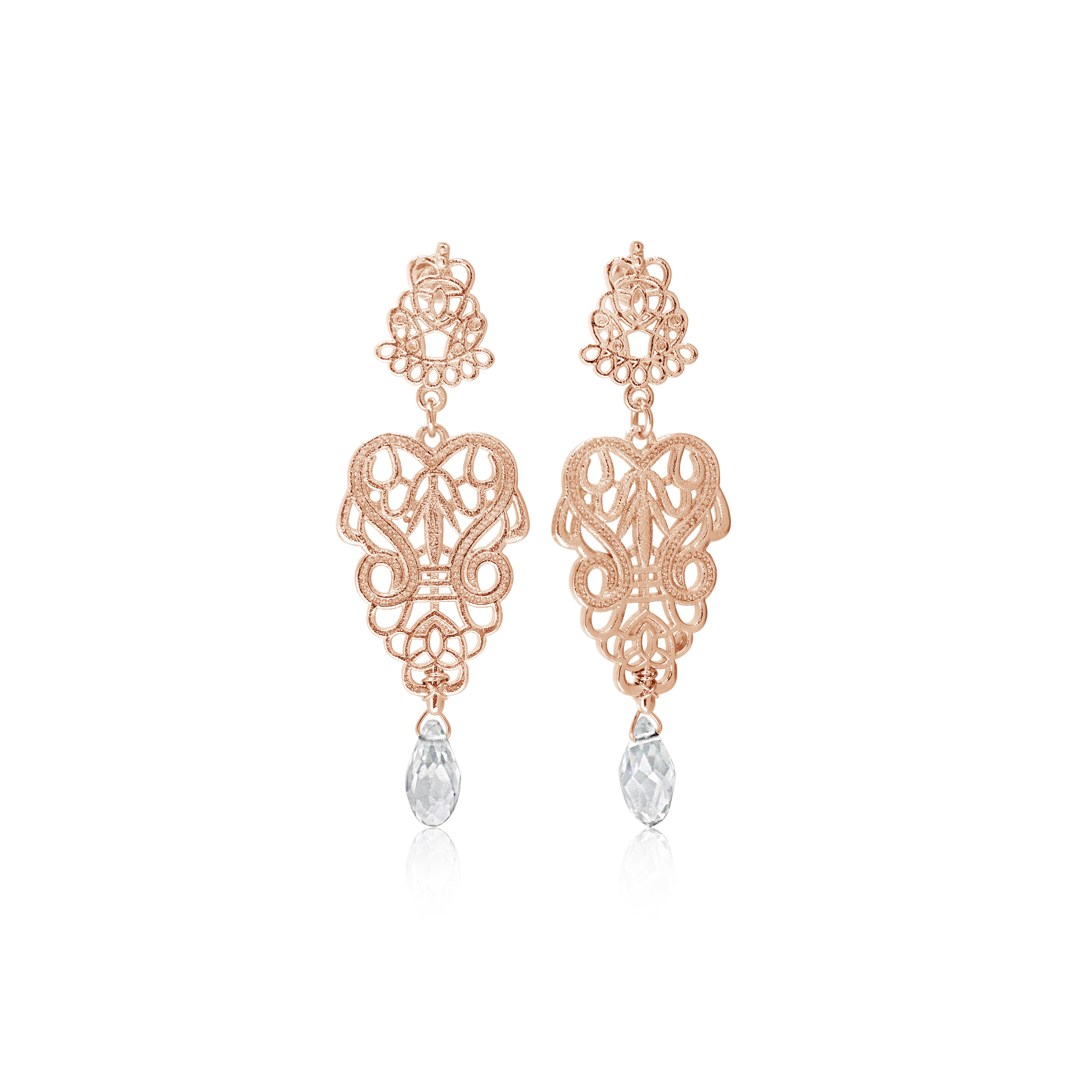Palais Rose Gold Earrings.