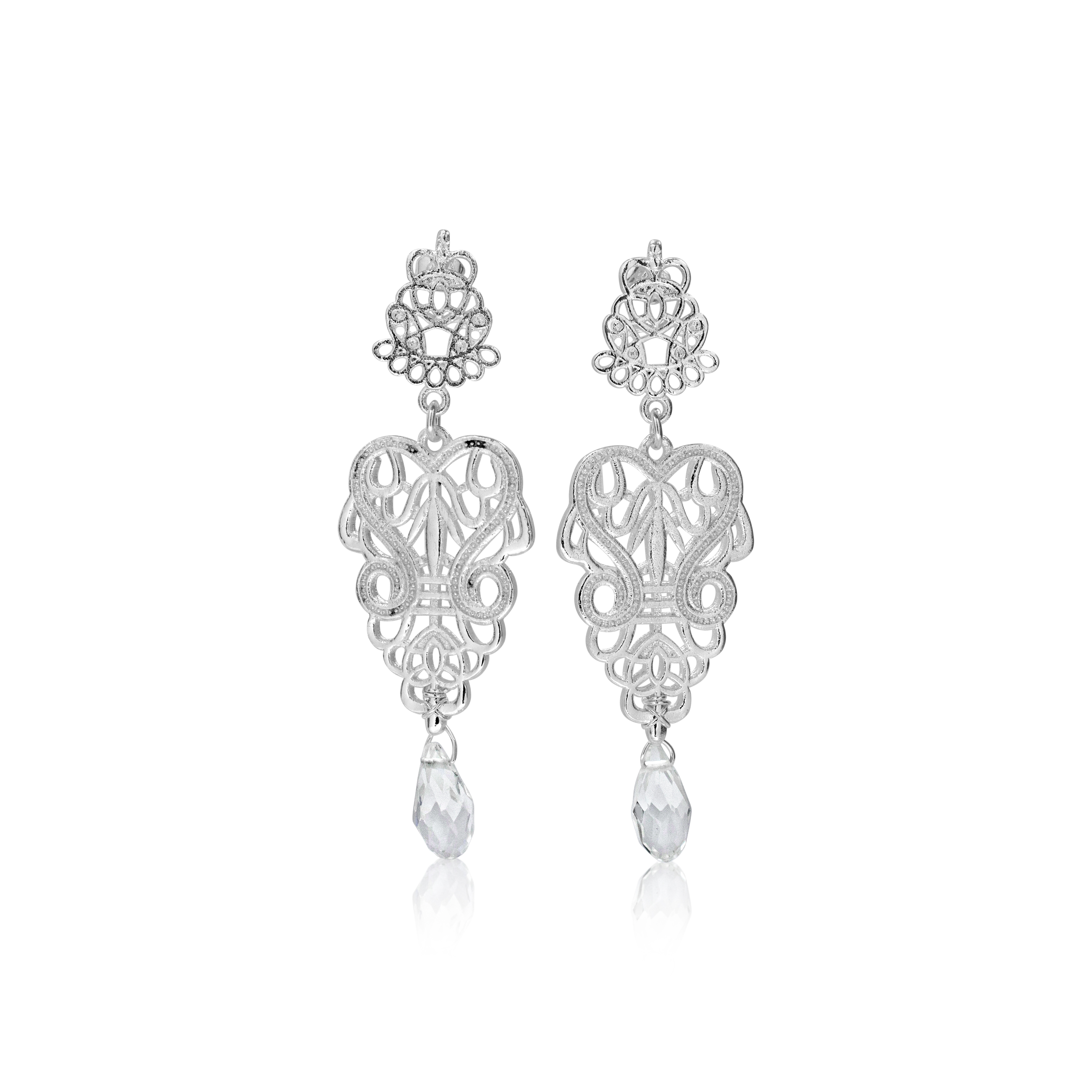 Palais Silver Earrings.