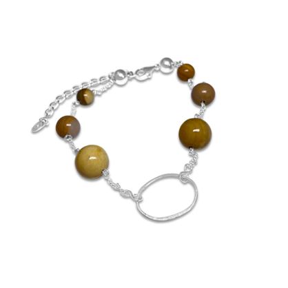 La Pierre Mustard Mookaite Bracelet
