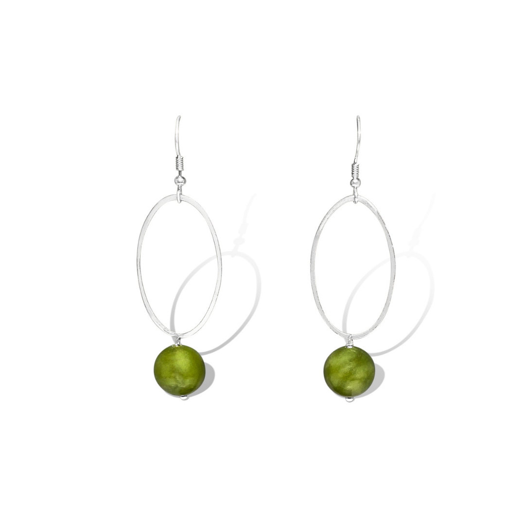 La Pierre Fuchsite Earrings