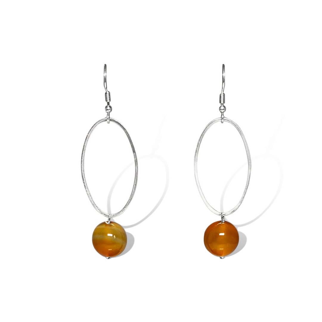 La Pierre Carnelian Earrings