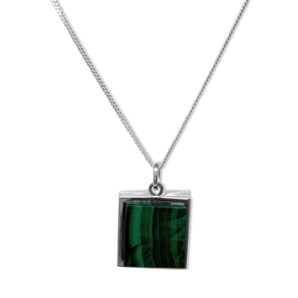 La Stele Malachite Large Necklace
