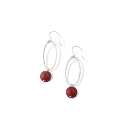 La Pierre Rhodochrosite Earrings