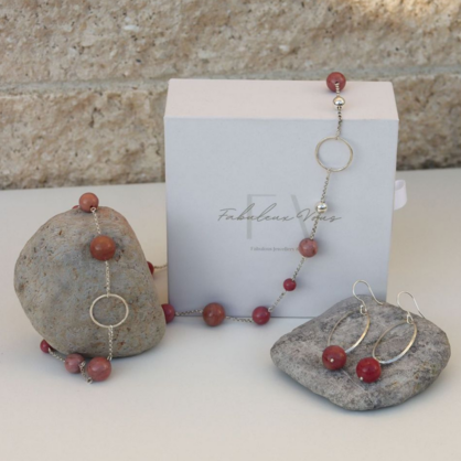 La Pierre Rhodochrosite Short Necklace