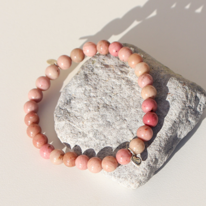 La Pierre Rhodochrosite Stretchy Bracelet