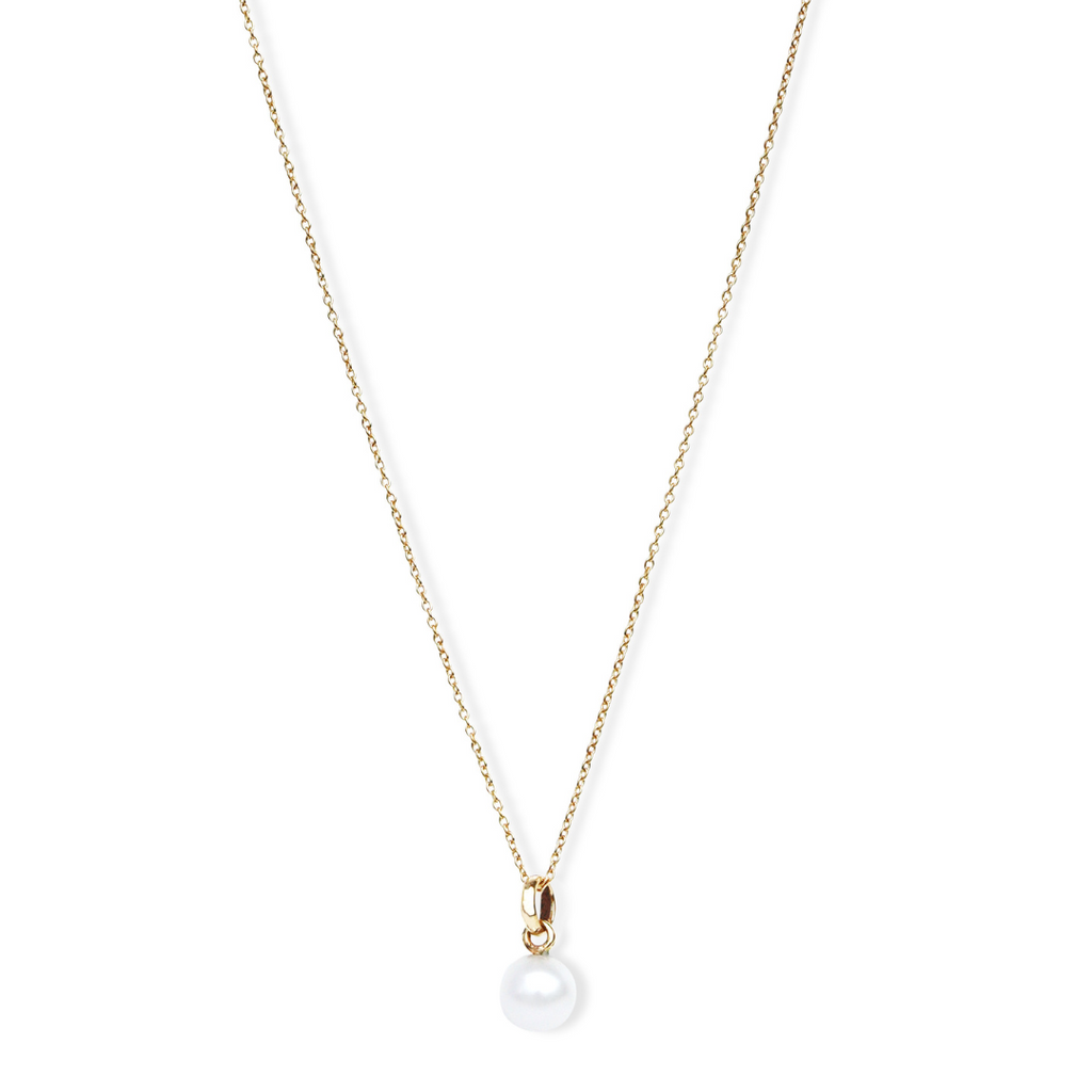 Silver Perle Yellow Gold Classic Necklace