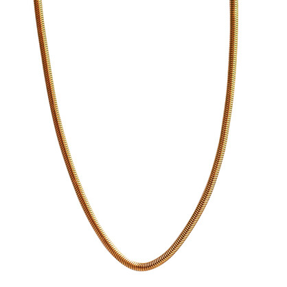 Steel Me Yellow Gold Snake Chain