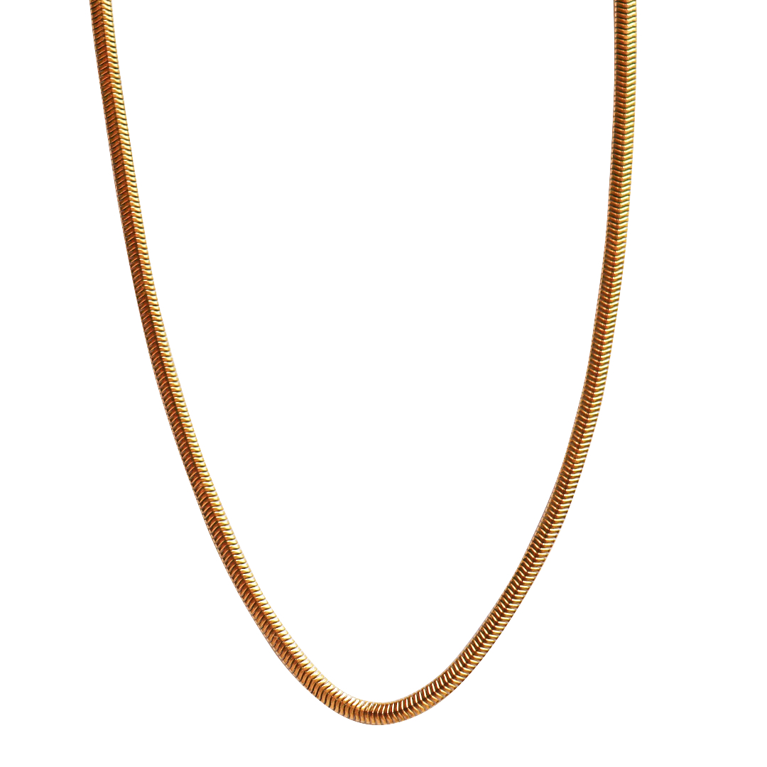 Steel Me Yellow Gold Snake Chain