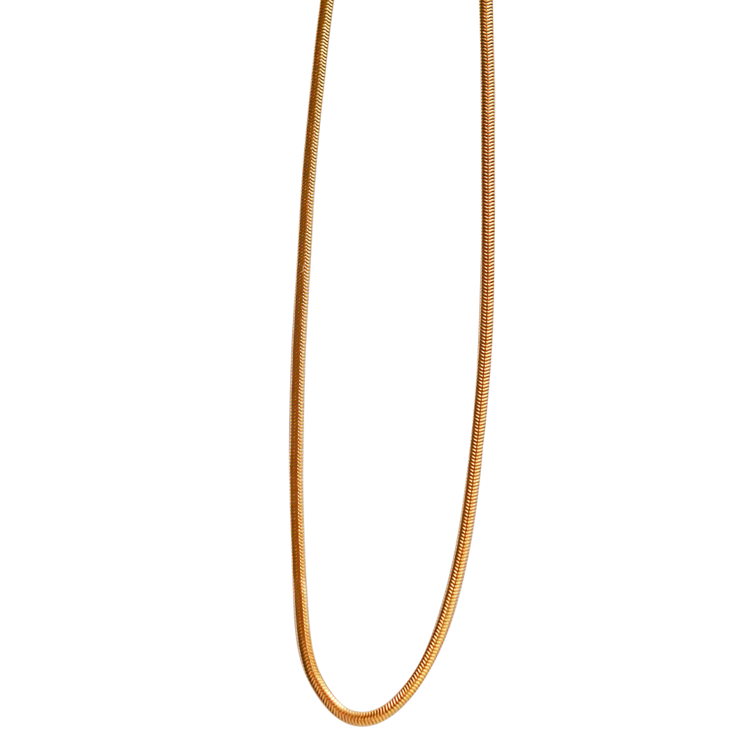 Steel Me Yellow Gold Snake Chain