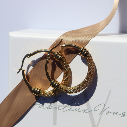 Steel Me Yellow Gold Mimi Earrings