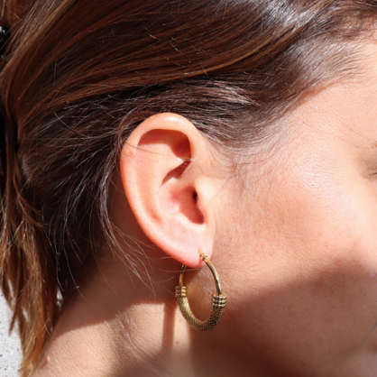 Steel Me Yellow Gold Mimi Earrings
