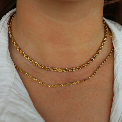 Steel Me Fine Gold Rope Chain