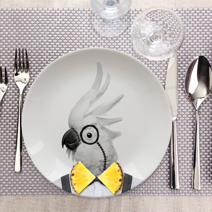Mustard - Wild Dining - Colin Cockatoo Ceramic Dinner Plate