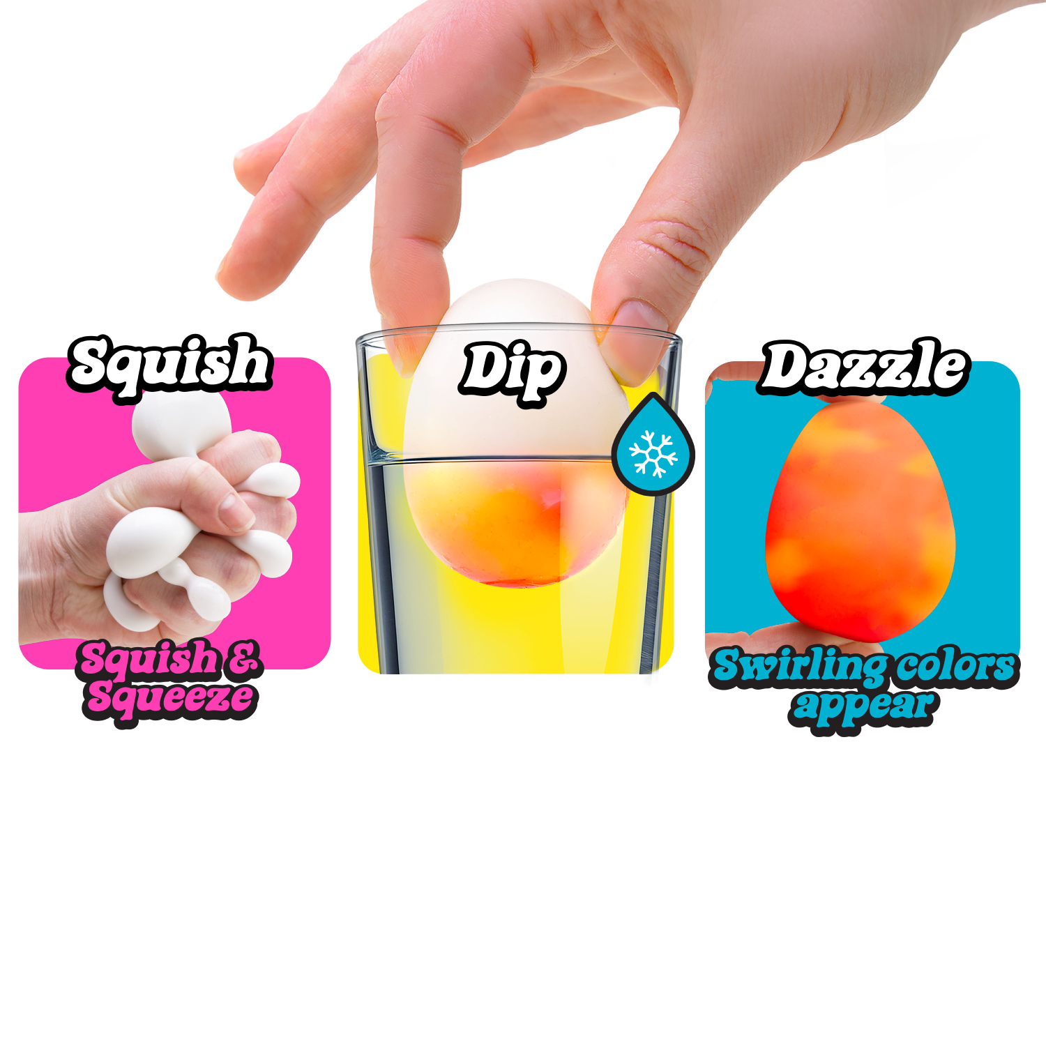 Schylling - Dippin Dazzler Colour Change Eggs Nee Doh (Easter)