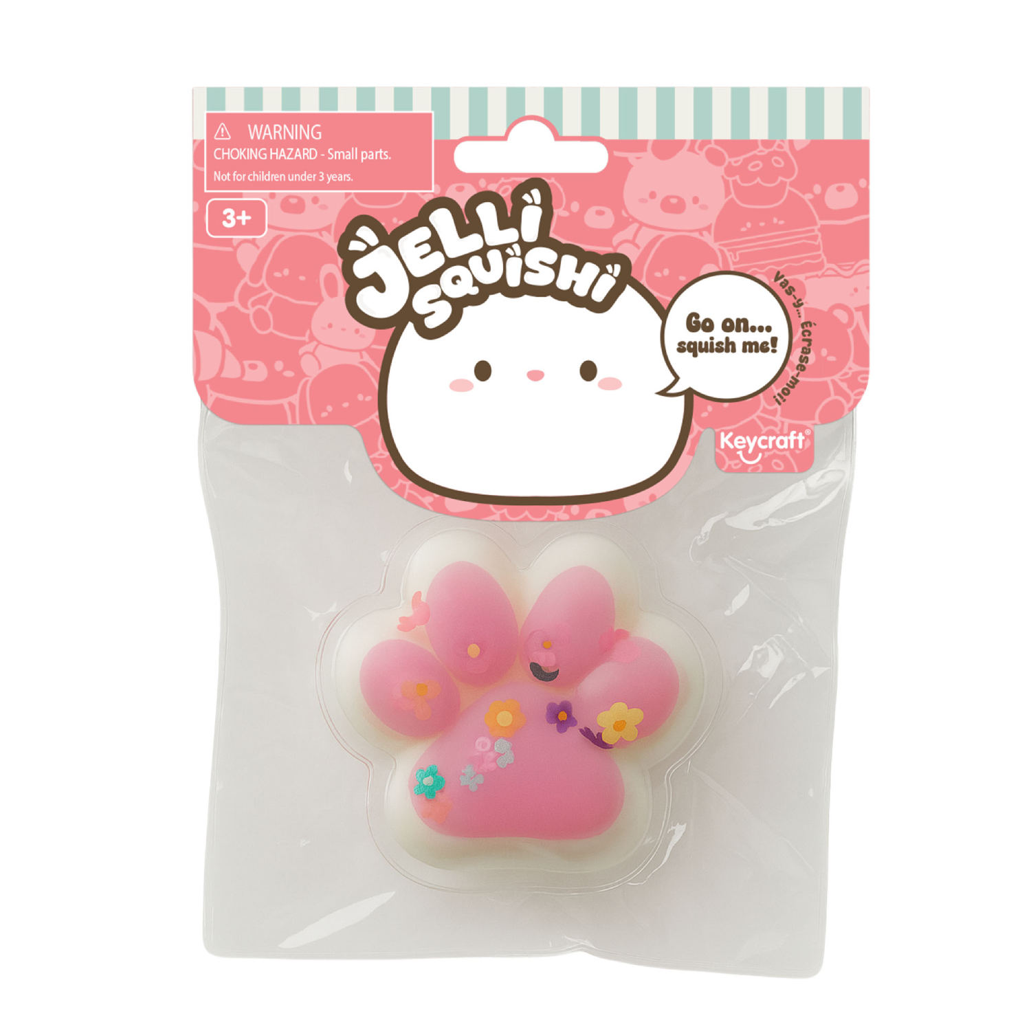 Keycraft - Jelli Squishi Paw Print Small