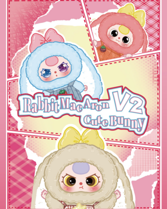 Baby Three-Macaron Cute Bunny V2 Plush Blind Box