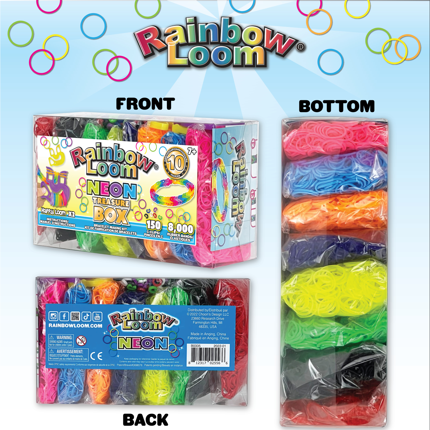 Rainbow Loom - Treasure Box Neon
