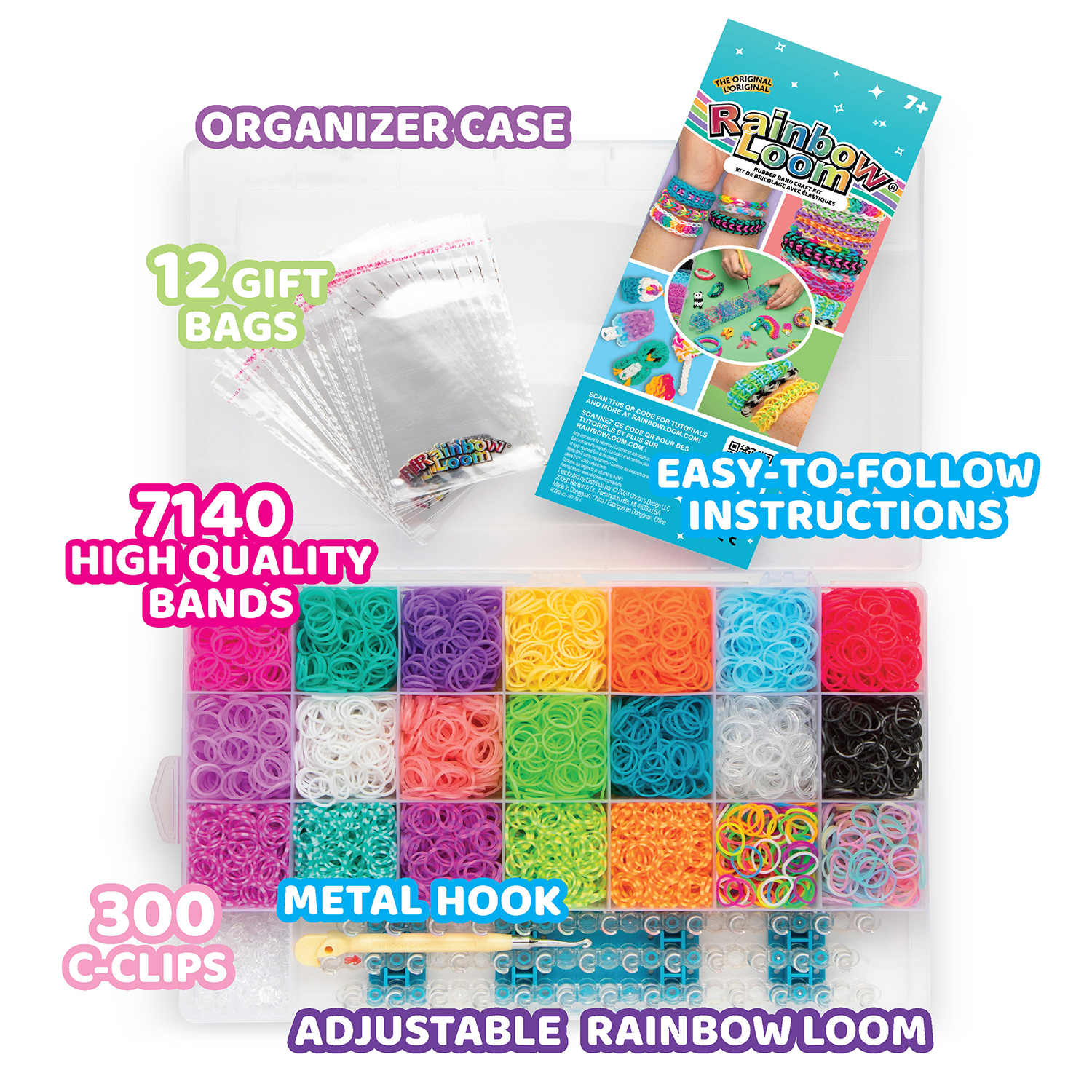 Rainbow Loom - Mega Combo Case (7456pcs)
