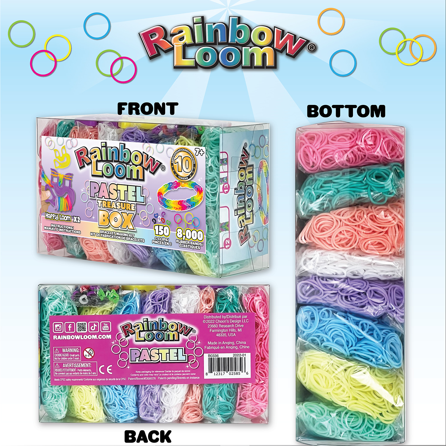 Rainbow Loom - Treasure Box Pastel