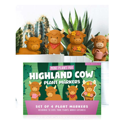 Gift Republic - Highland Cow Plant Markers