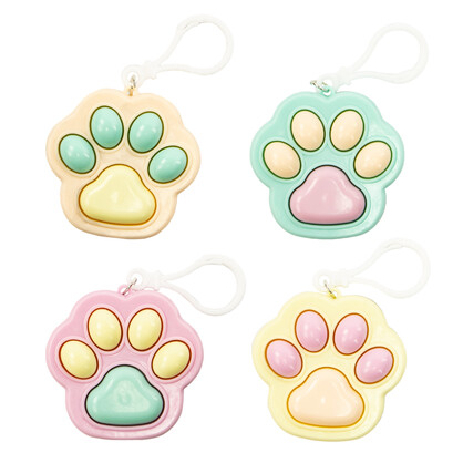 Keycraft - Click Clack Cat Paw Fidget Keyring