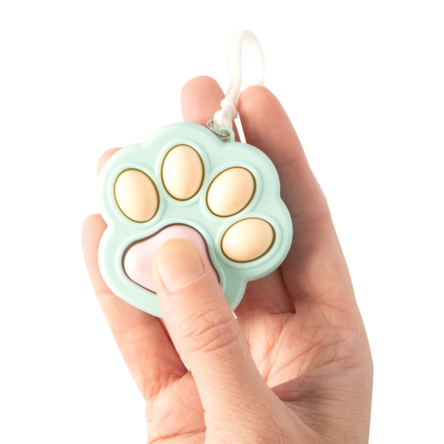 Keycraft - Click Clack Cat Paw Fidget Keyring