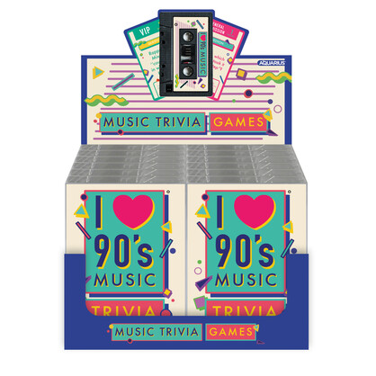 I Love 90's Music Trivia Card Game