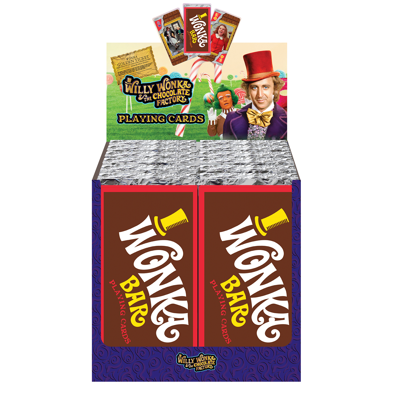 Willy Wonka Bar Premium Playing Cards