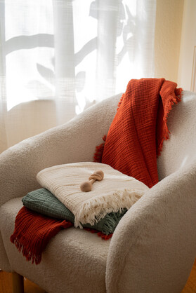 Sami Muslin Baby Blanket - Spice