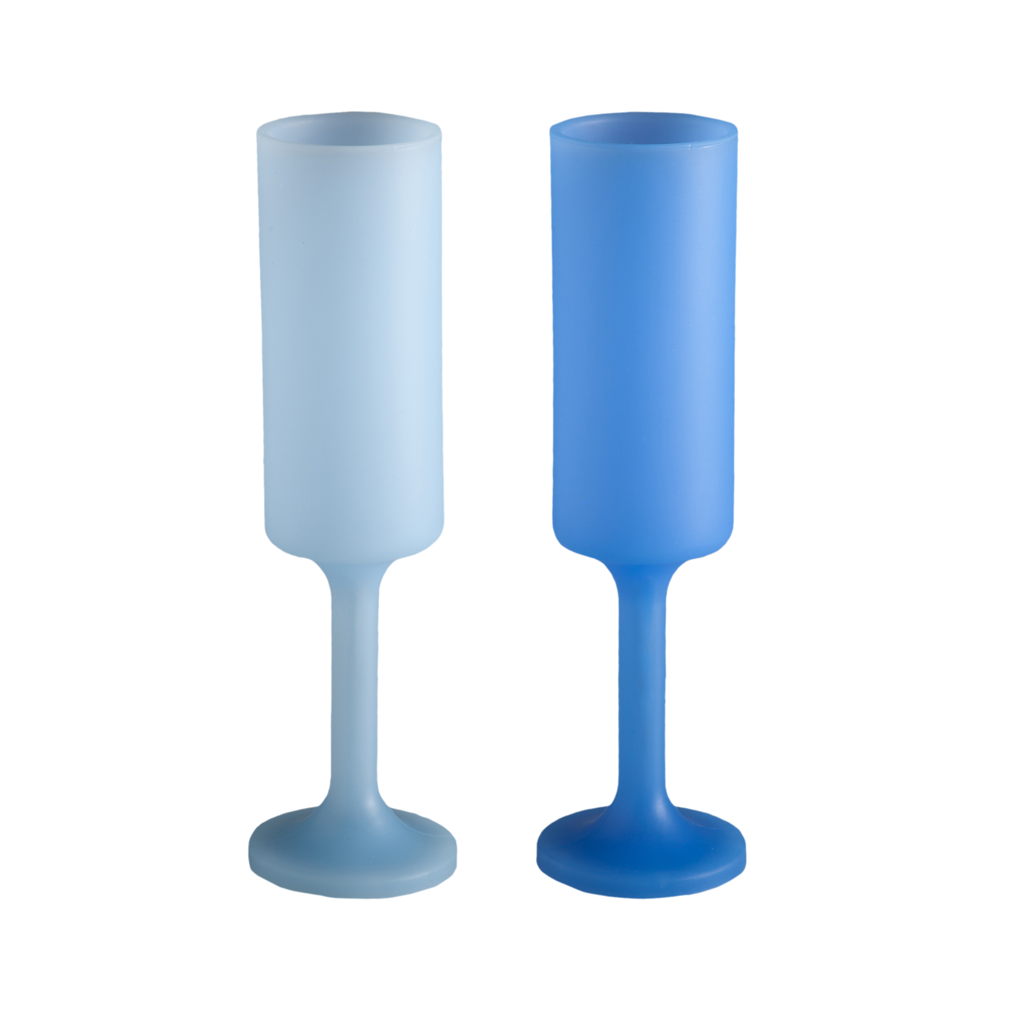 Sky + Kingfisher | Seff |  Silicone Unbreakable Champagne Flutes