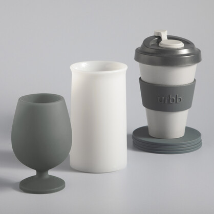 Smoke + Storm | Stegg | Silicone Unbreakable Highball Glasses