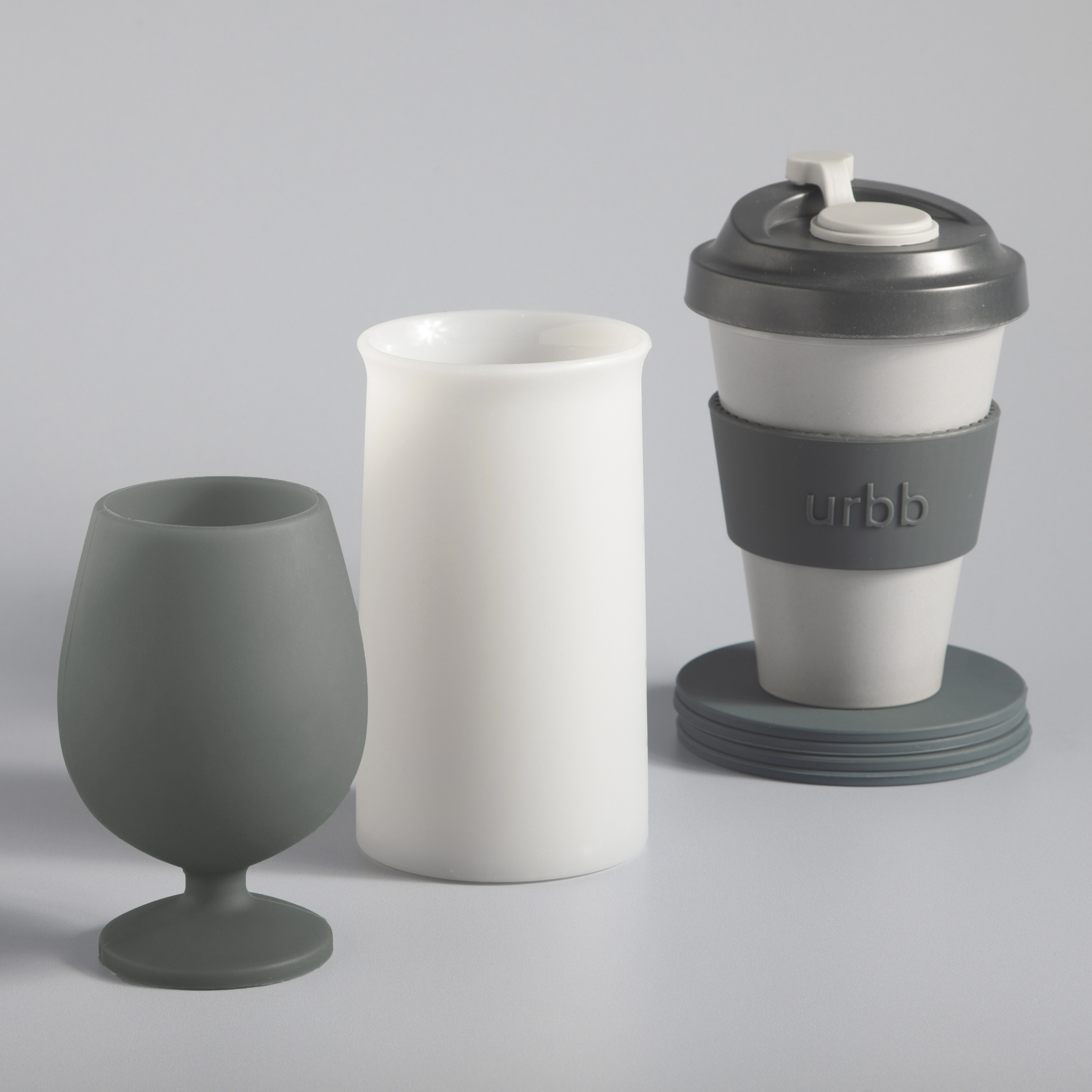 Smoke + Storm | Stegg | Silicone Unbreakable Highball Glasses