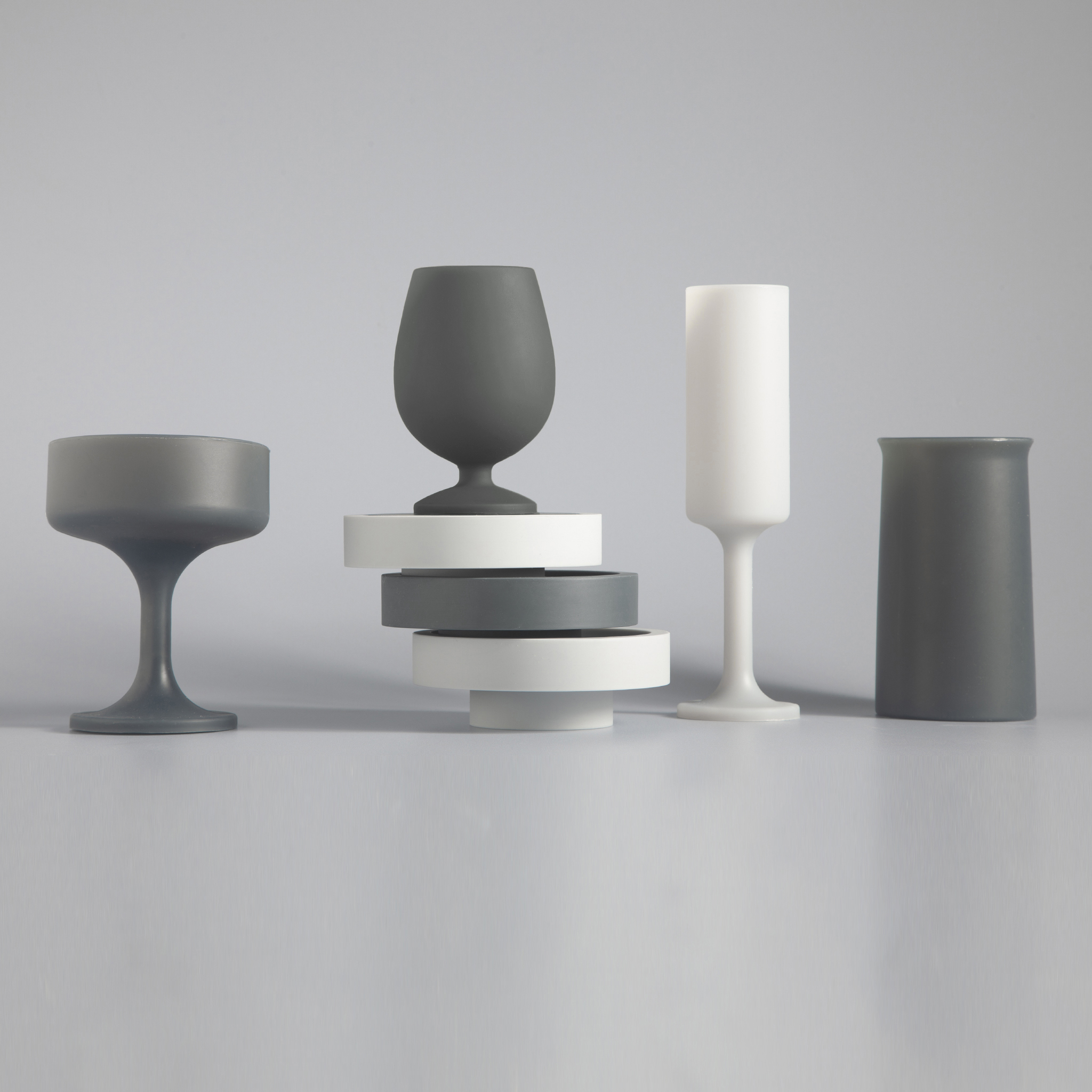 Smoke + Storm | Stegg | Silicone Unbreakable Highball Glasses