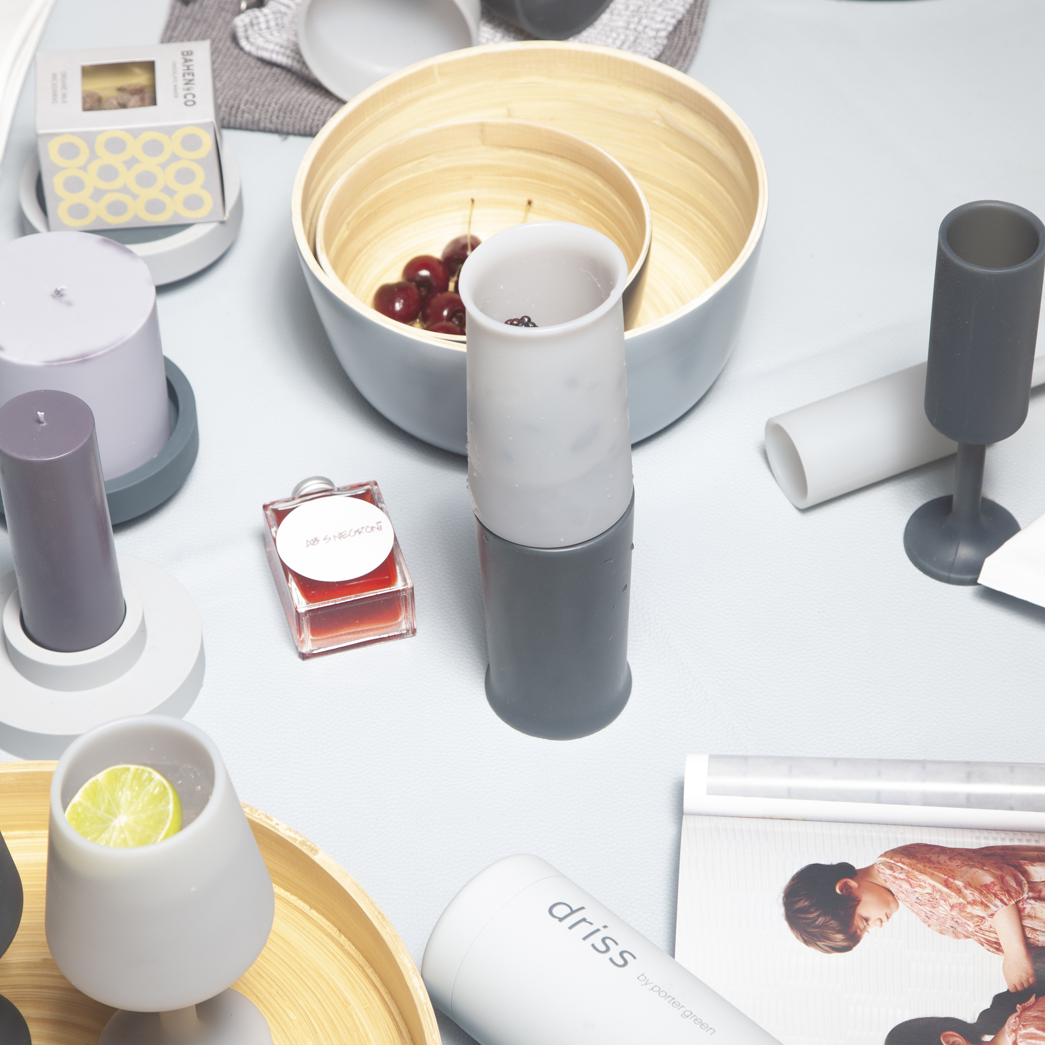 Smoke + Storm | Stegg | Silicone Unbreakable Highball Glasses