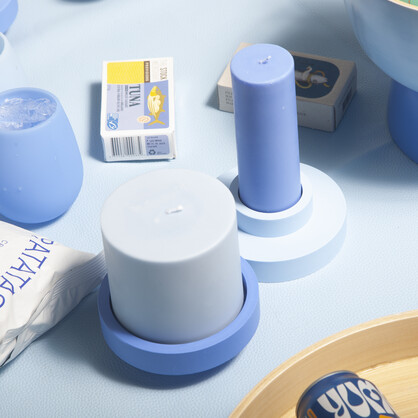 sky + kingfisher | escc lrg pillar | soy-blend unscented candles