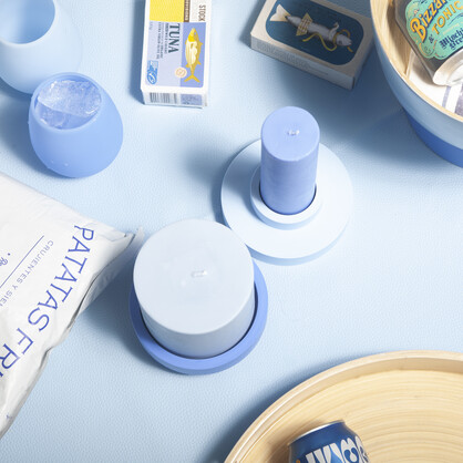 sky + kingfisher | escc lrg pillar | soy-blend unscented candles