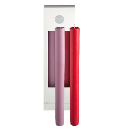 cherry + blush | escc dinner candle | soy-blend unscented candles