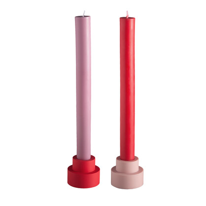 cherry + blush | escc dinner candle | soy-blend unscented candles