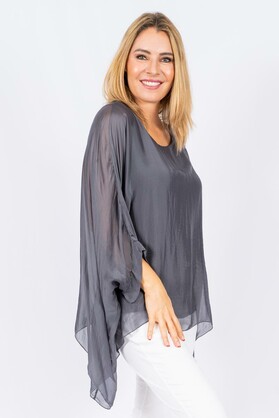 Allegra - One Size Fits Most, Charcoal