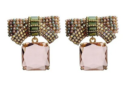 Crystal Bow Earrings