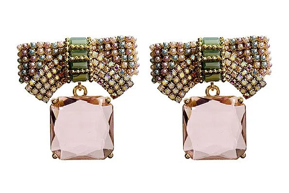 Crystal Bow Earrings