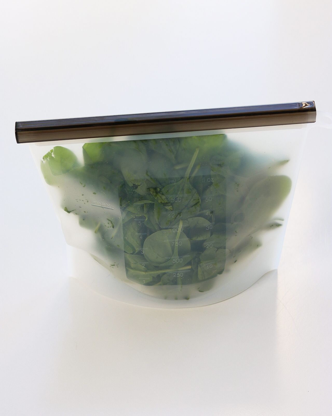Medium Reusable Food Grade Silicone Zip Lock Food Pouches - 1000mL - 24 cms x 17.5 cms
