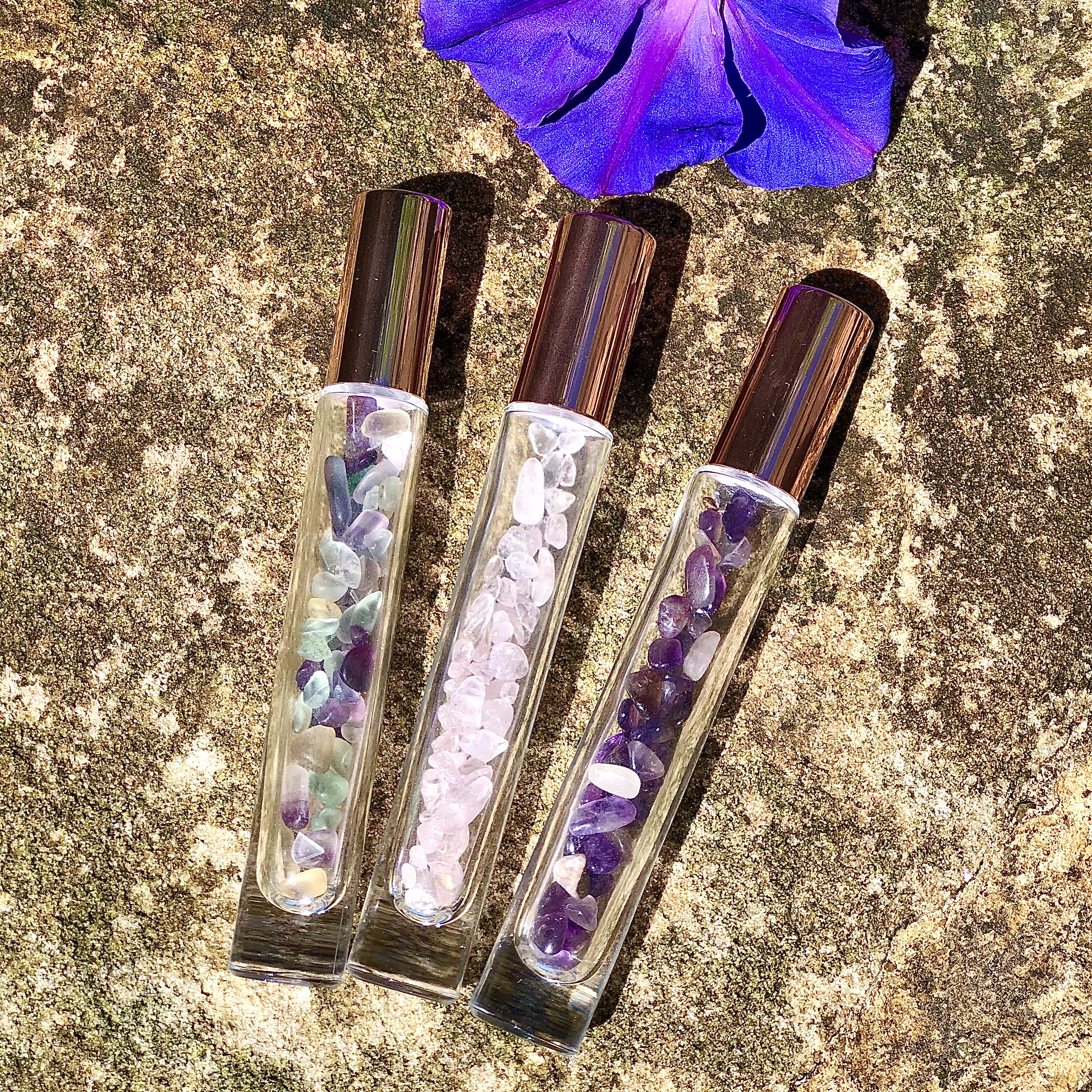 Crystal Gemstone Roller Bottle - AMETHYST