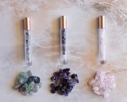 Crystal Gemstone Roller Bottle - AMETHYST