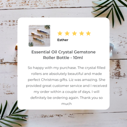 Crystal Gemstone Roller Bottle - AMETHYST