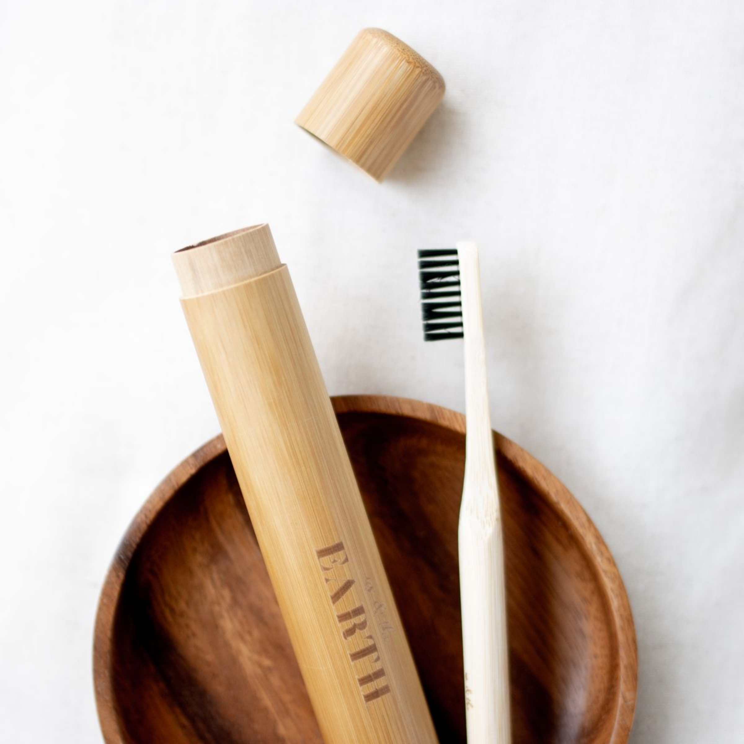 Wholesale Bamboo Toothbrush Travel Case Us and The Earth Fieldfolio