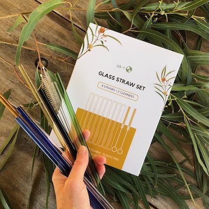Reusable Glass Drinking Straws – 8 Pack