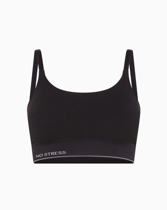 No Stress Womens Seamless Cotton Double Layer Bra with removable cups